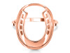 Horse Shoe Plain Silver Jewelry Set PS-RDR-312 / RDE-533 / RDN-1 / RDB-1.