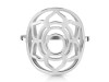 Sacral Chakra Plain Silver Jewelry Set PS-RDR-318 / RDE-539 / RDN-7 / RDB-7.