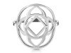 Base Chakra Plain Silver Jewelry Set PS-RDR-321 / RDE-542 / RDN-10 / RDB-10.