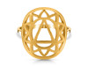 Solar Plexus Chakra Plain Silver Jewelry Set PS-RDR-317 / RDE-538 / RDN-6 / RDB-6.