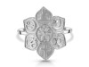 Unity Of Religions Plain Silver Jewelry Set PS-RDR-324 / RDE-545 / RDN-13 / RDB-13.