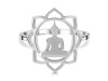 Human Body Chakra Plain Silver Jewelry Set PS-RDR-325 / RDE-546 / RDN-14 / RDB-14.