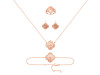 Plain Silver Jewelry Set PS-RDR-3278 / RDE-1662 / RDN-522 / RDB-242