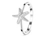 Plain Silver Star Fish Ring PS-RDR-583.