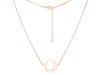 Horse Shoe Plain Silver Necklace PS-RDN-1.