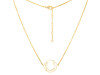 Horse Shoe Plain Silver Necklace PS-RDN-1.