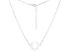 Horse Shoe Plain Silver Necklace PS-RDN-1.