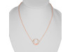 Horse Shoe Plain Silver Necklace PS-RDN-1.