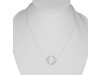 Horse Shoe Plain Silver Necklace PS-RDN-1.