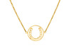 Horse Shoe Plain Silver Necklace PS-RDN-1.