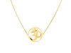 Om Plain Silver Necklace PS-RDN-12.