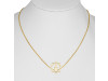 Human Body Chakra Plain Silver Necklace PS-RDN-14.