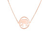 Elephant Plain Silver Necklace PS-RDN-2.