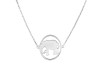 Elephant Plain Silver Necklace PS-RDN-2.