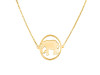 Elephant Plain Silver Necklace PS-RDN-2.