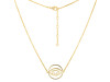 Brow Chakra Plain Silver Necklace PS-RDN-3.