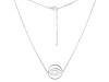 Brow Chakra Plain Silver Necklace PS-RDN-3.