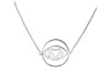 Brow Chakra Plain Silver Necklace PS-RDN-3.