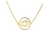 Brow Chakra Plain Silver Necklace PS-RDN-3.