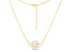 Lotus Plain Silver Necklace PS-RDN-4.