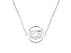 Lotus Plain Silver Necklace PS-RDN-4.