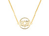 Lotus Plain Silver Necklace PS-RDN-4.