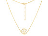 Hamsa Hand Plain Silver Necklace PS-RDN-5.