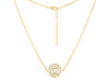 Solar Plexus Chakra Plain Silver Necklace PS-RDN-6.