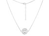 Solar Plexus Chakra Plain Silver Necklace PS-RDN-6.