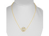 Solar Plexus Chakra Plain Silver Necklace PS-RDN-6.
