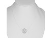 Solar Plexus Chakra Plain Silver Necklace PS-RDN-6.