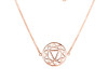 Solar Plexus Chakra Plain Silver Necklace PS-RDN-6.