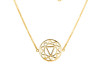Solar Plexus Chakra Plain Silver Necklace PS-RDN-6.