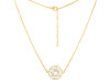 Sacral Chakra Plain Silver Necklace PS-RDN-7