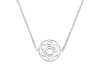 Sacral Chakra Plain Silver Necklace PS-RDN-7