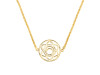 Sacral Chakra Plain Silver Necklace PS-RDN-7