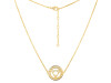 Throat Chakra Plain Silver Necklace PS-RDN-8.