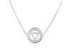 Throat Chakra Plain Silver Necklace PS-RDN-8.