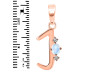 Moonstone & White Topaz Alphabet J Pendant RBM-RDA-10.