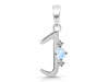 Moonstone & White Topaz Alphabet J Pendant RBM-RDA-10.