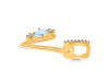 Moonstone & White Topaz Alphabet V Pendant RBM-RDA-100.
