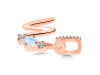 Moonstone & White Topaz Alphabet W Pendant RBM-RDA-101.