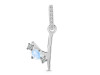 Moonstone & White Topaz Alphabet Y Pendant RBM-RDA-103.