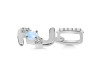 Moonstone & White Topaz Alphabet Z Pendant RBM-RDA-104.