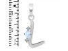 Moonstone & White Topaz Alphabet L Pendant RBM-RDA-12.