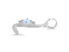 Moonstone & White Topaz Alphabet L Pendant RBM-RDA-12.