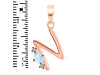 Moonstone & White Topaz Alphabet N Pendant RBM-RDA-14.