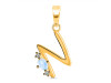 Moonstone & White Topaz Alphabet N Pendant RBM-RDA-14.