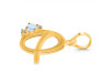 Moonstone & White Topaz Alphabet Q Pendant RBM-RDA-17.