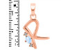 Moonstone & White Topaz Alphabet R Pendant RBM-RDA-18.